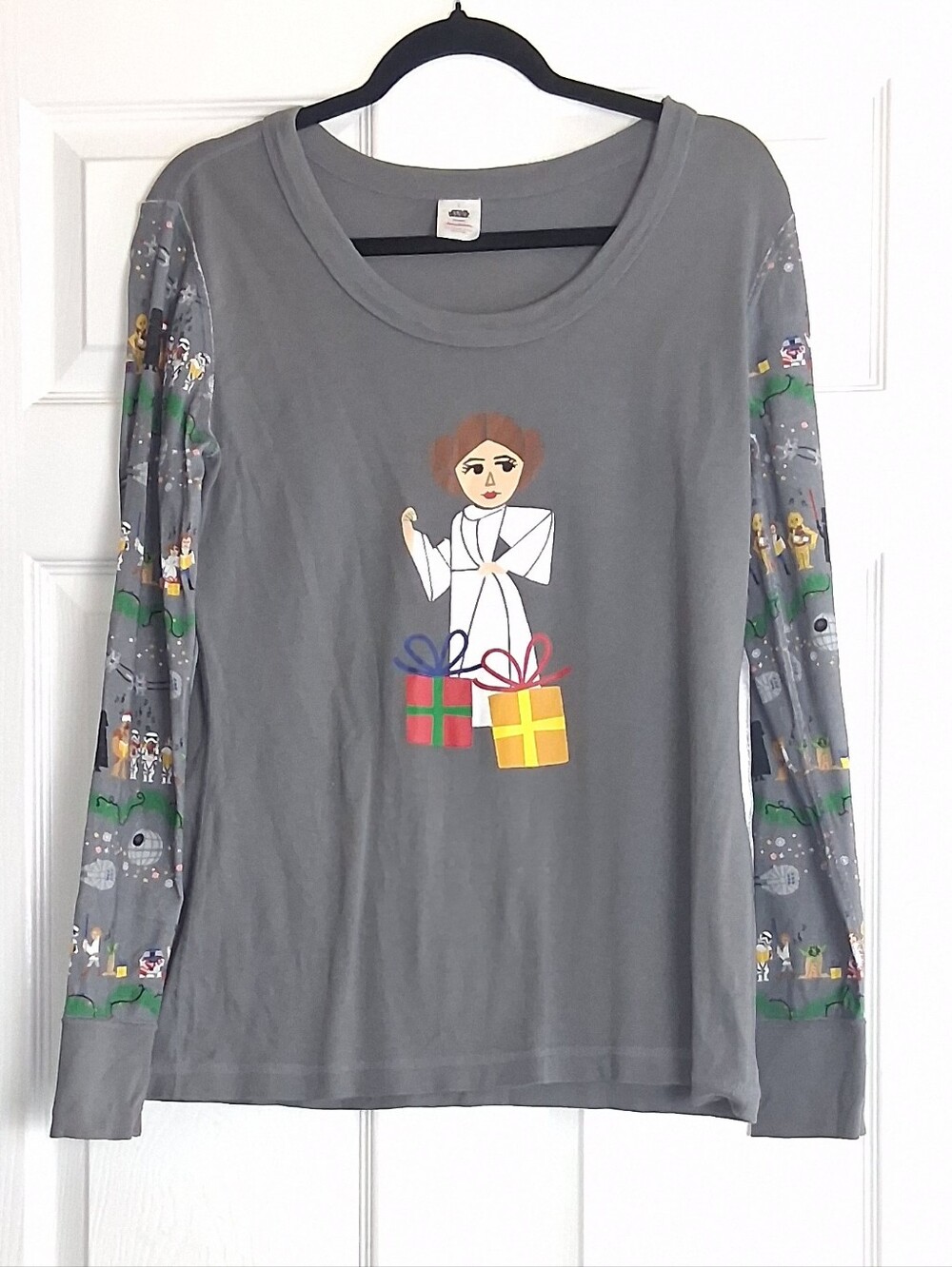 Hanna Andersson Star Wars Carolers Leia Long Sleeve Christmas Pajama Shirt
